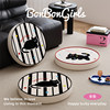 Ins style black and white floor cushions living room floor poufs