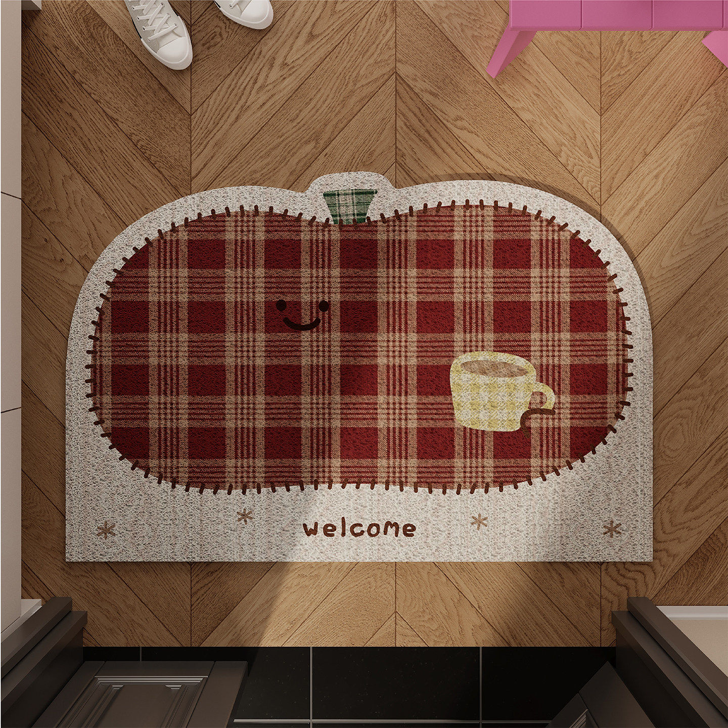 新年复古拼布入户地垫丝圈防滑耐脏大门口门外进门脚垫可自由裁剪,淘宝优惠券,粉丝福利购,淘宝优惠卷