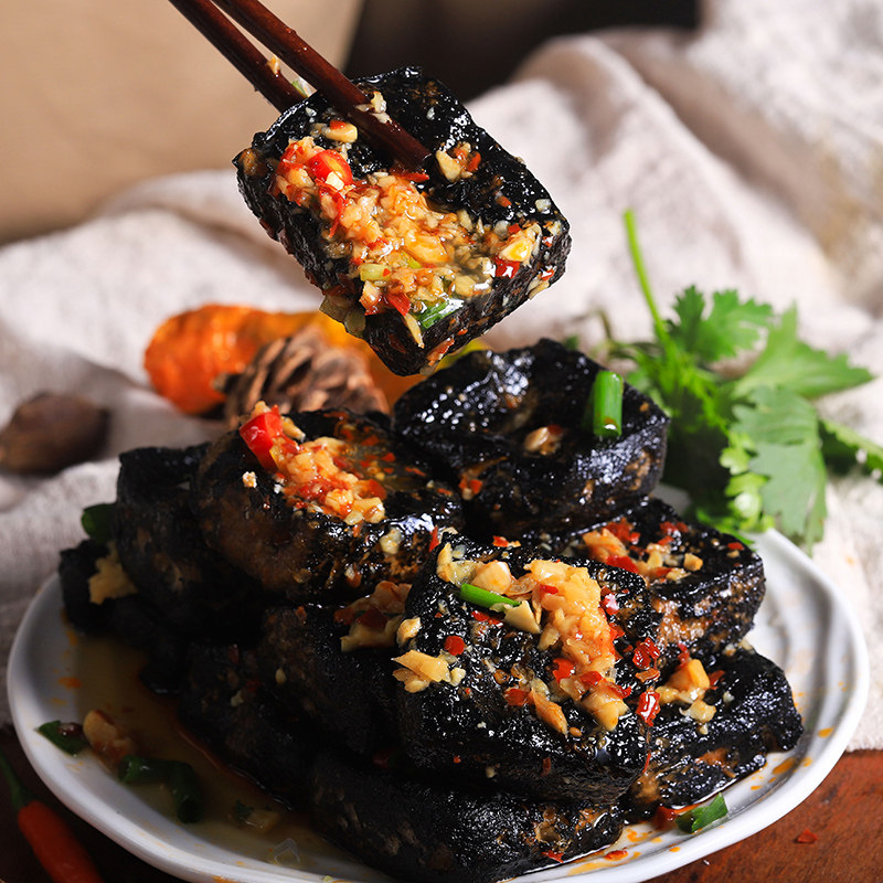 长沙黑色生胚开店摆摊商用臭豆腐 湘情小嘴臭豆腐