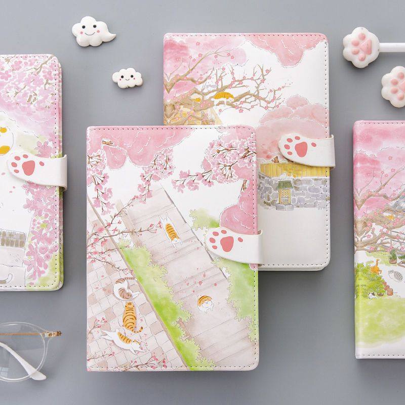 日系小清新厚手账本网格方格笔记本子可爱彩页贴纸学生日记本文具,淘宝优惠券,粉丝福利购,淘宝优惠卷