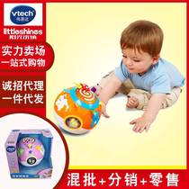 Weiyi da Vtech joyless turn ball baby baby learn to climb small elephant rolling toy electric sound and light music