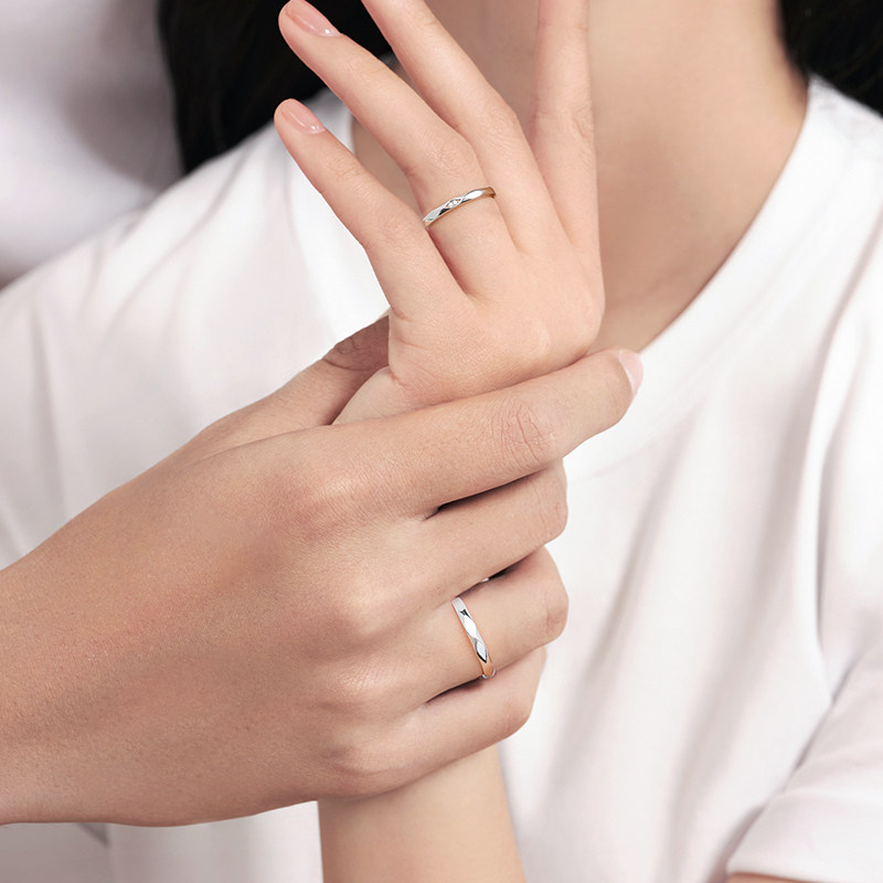 范琦银饰献爱情侣男女开口戒指 范琦戒指/指环