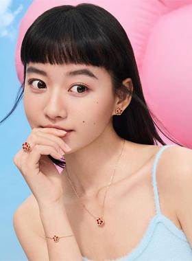 Fanci范琦有钱花红玛瑙生日礼物