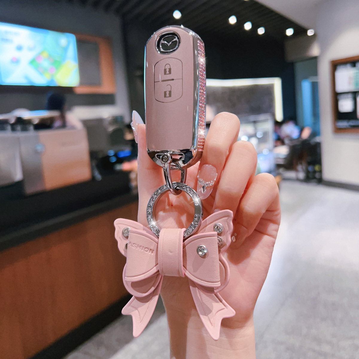 适用马自达3星骋钥匙包高级感CX8睿翼CX7遥控器保护套外壳扣男女 - 图3