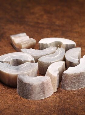 【保真】天然披毛犀碎料泡酒泡水鱼籽纹原角碎料摆件竹丝纹整披毛