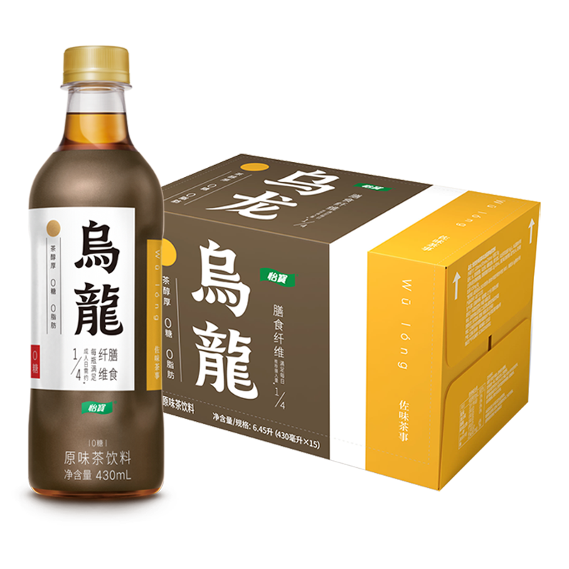 怡宝蜜水柠檬饮料350ml整箱蜜水百香350ml饮品乌龙茶430ml饮料