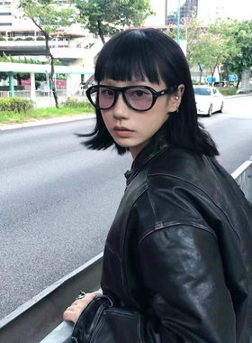 复古港风个性飞行员浅色墨镜男2024新款潮高级感太阳镜女有色眼镜