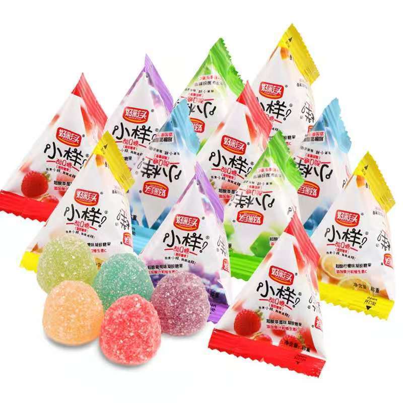好彩头小样Q糖混合果汁软糖500g散装三角包喜糖儿童零食糖果批发-图3