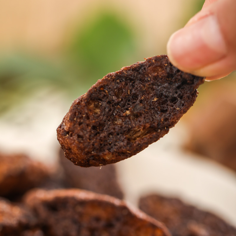 巧克力脑别错过！芝士巧克力味面包脆面包干充饥网红休闲零食小吃 - 图2