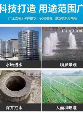 螺杆潜水泵220V高扬程深井取水家用农用农田浇地灌溉不锈钢抽水机
