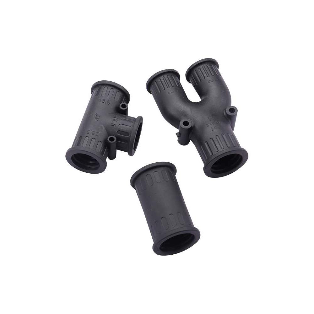 塑料波纹管橡胶直通接头PE/PP/PA尼龙软管连接器T型/Y型三通接头 - 图3