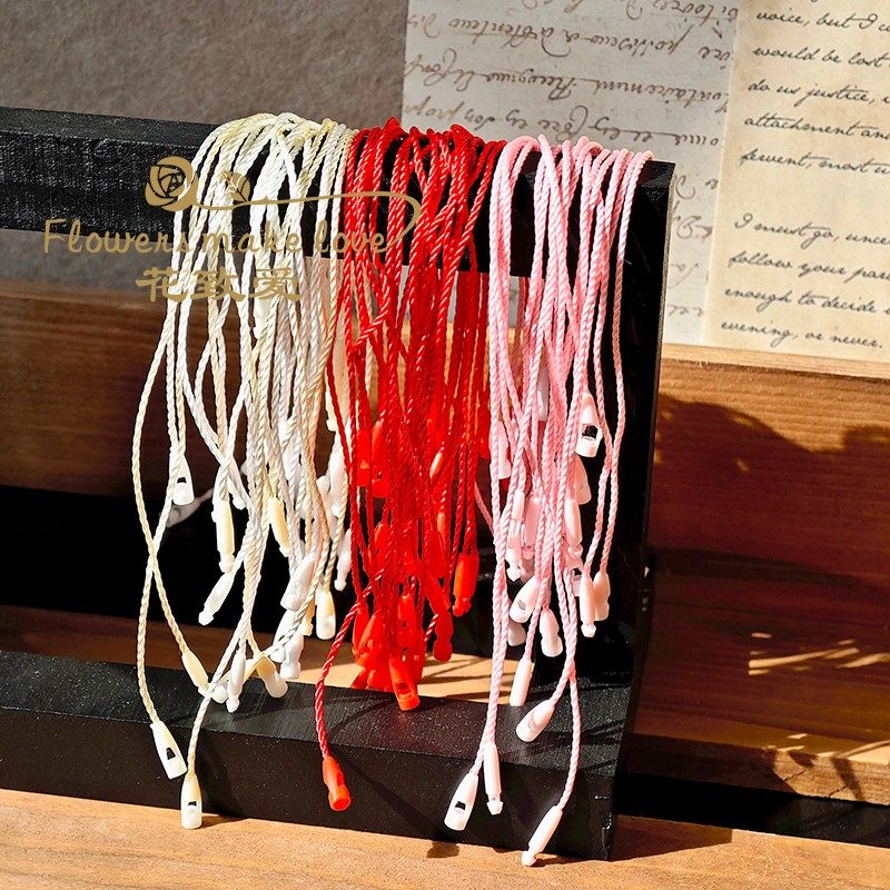 吊粒卡片挂绳花艺礼盒包装吊牌绑绳 节日卡片明信片diy红绳,淘宝优惠券,粉丝福利购,淘宝优惠卷