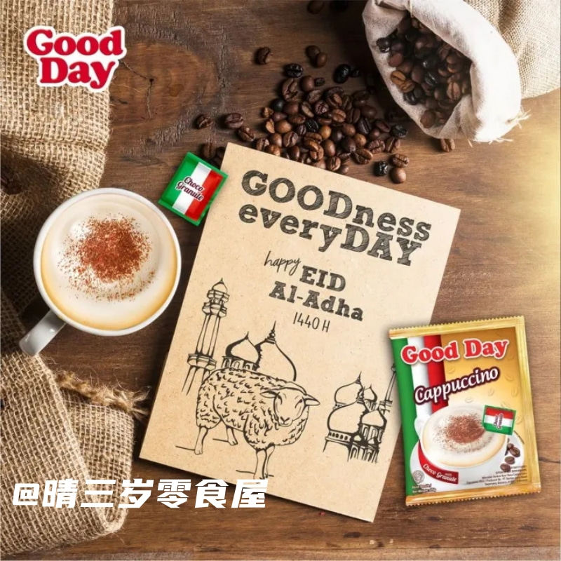 印尼goodday 卡布奇诺咖啡速溶咖啡粉提神醒脑办公室白咖啡饮品,淘宝优惠券,粉丝福利购,淘宝优惠卷