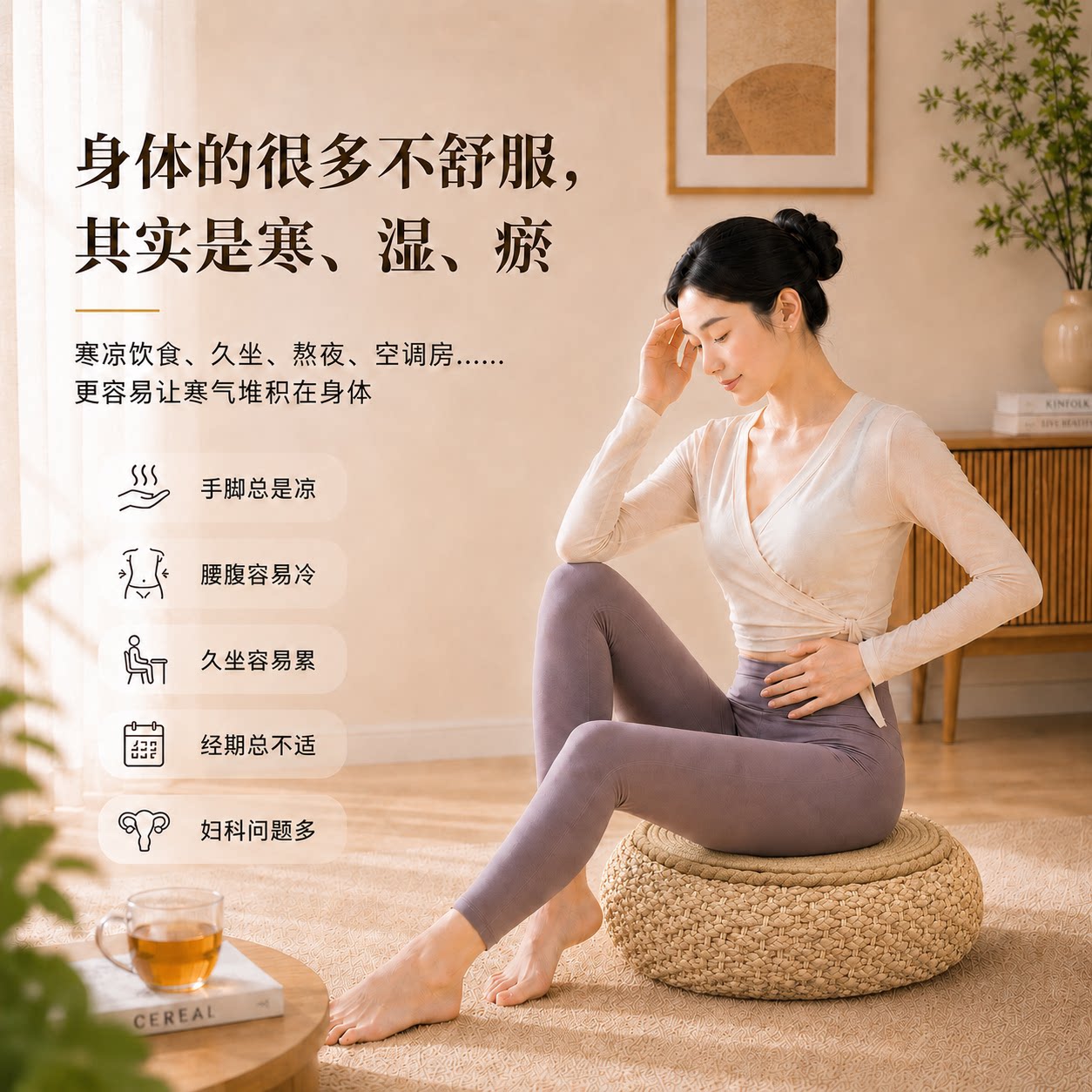杨扬艾灸坐垫蒲团古法藤编坐灸仪凳子熏蒸器具无烟家用臀部椅加热