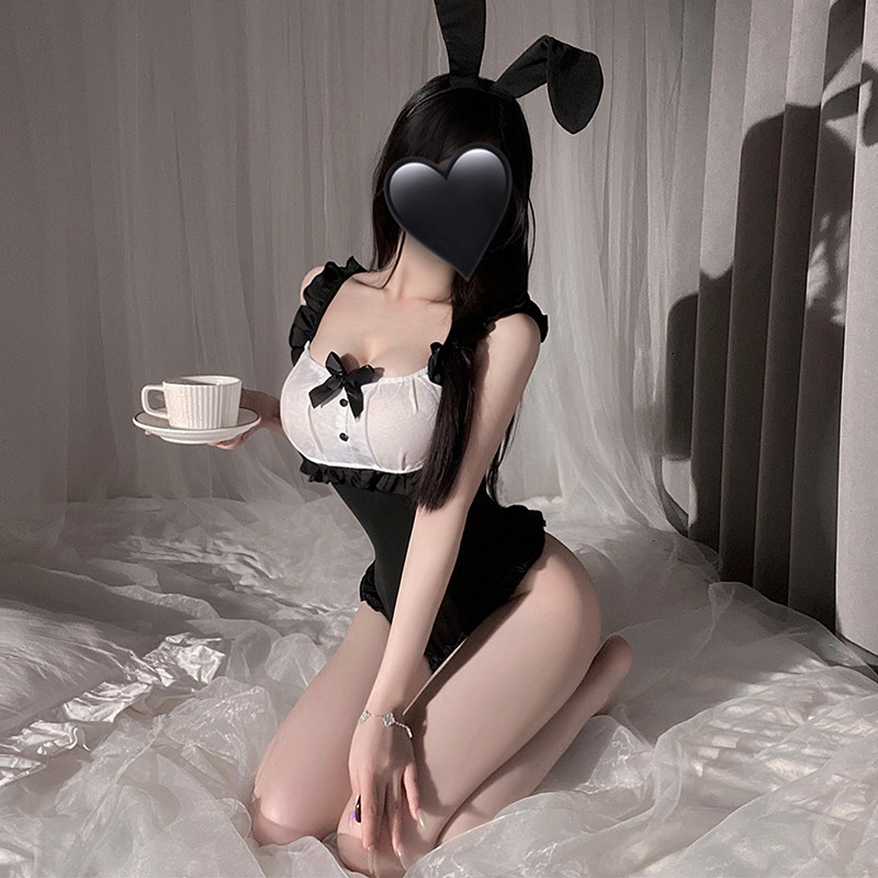 微醺夜兔 日系可爱镂空吊带连体衣睡衣女性感qqnycos服私房辣妹装,淘宝优惠券,粉丝福利购,淘宝优惠卷