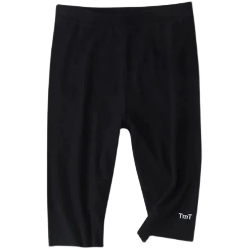 Trousers, thin leggings, elastic summer safe protective underware for cycling, plus size