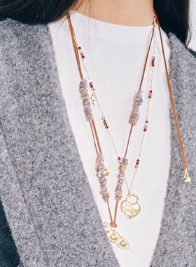 胶囊系列-豌豆麂皮项链