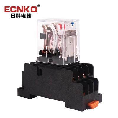 日科ECNKO小型电磁继电器HH54PL AC220V/DC24V/12V/36 MY4N-J带灯 - 图3