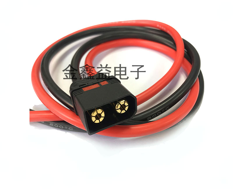 航模电子QS8-S、QS10-S防打火插头线植保无人机6AWG-12AWG硅胶线 - 图3