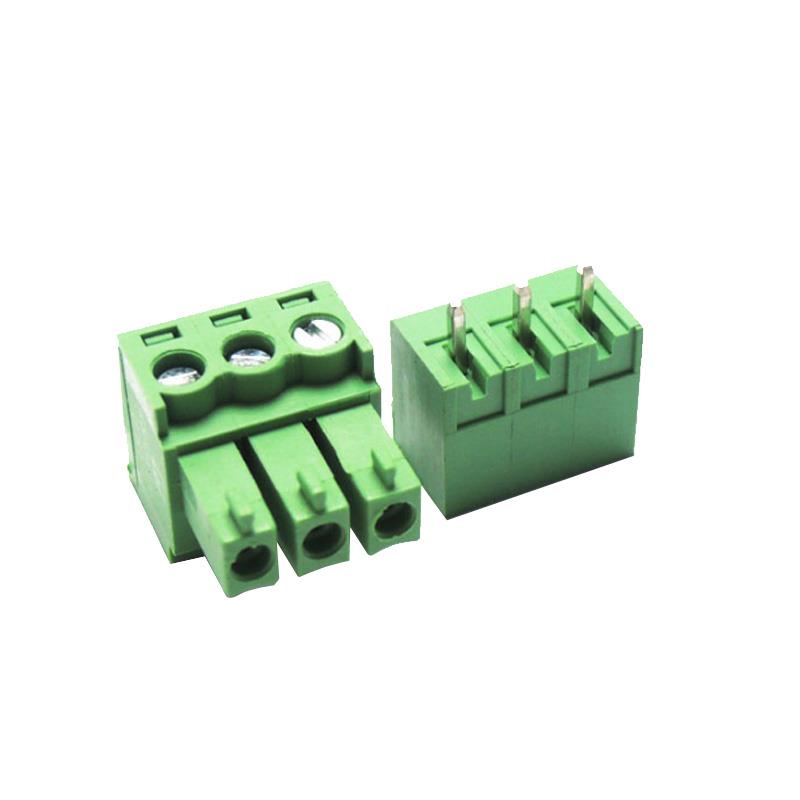 KF2EDG RS/KF-3P 间距5.08MM 300V 10A 一套 直针 拔插式接线端子 - 图1