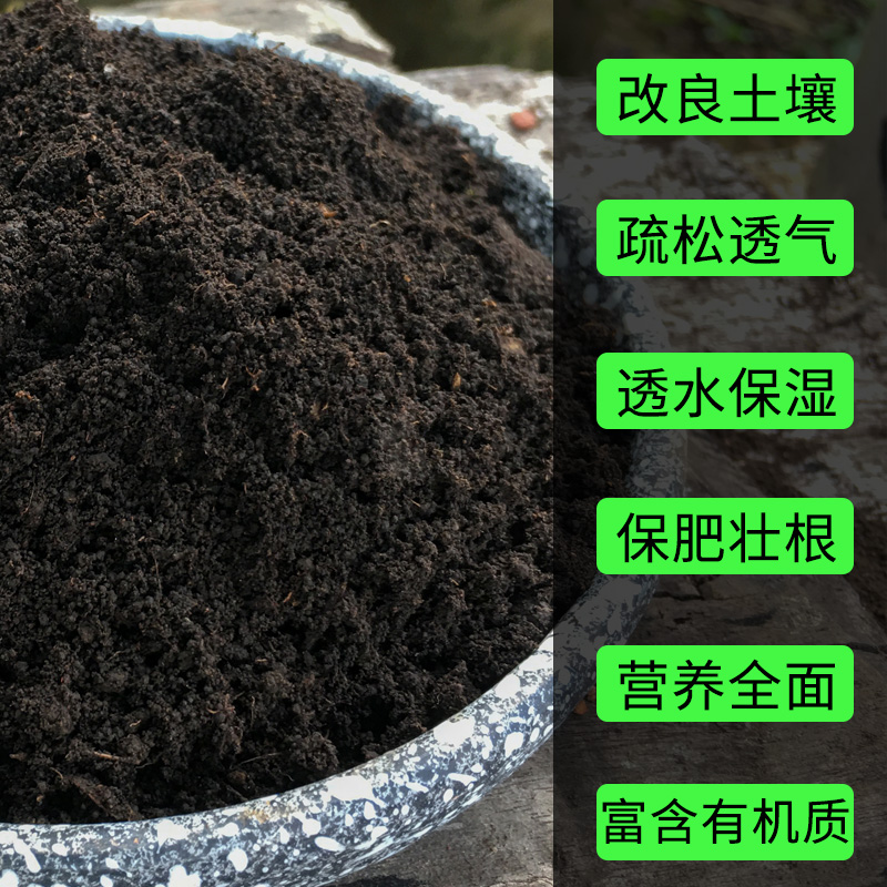 腐叶土养花种菜通用型多肉山乌龟专用土云南肥沃腐殖土20斤营养土 - 图0