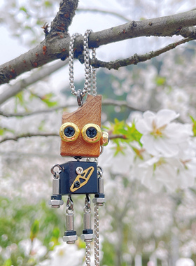 木小魔合金链子吊坠项链