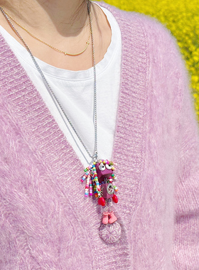 【脏辫妹妹】手工制作蒸汽朋克机器人项链钥匙扣车挂原创木质diy