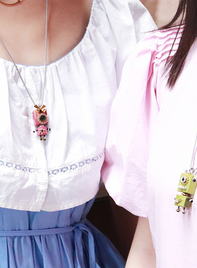 木小魔情侣蒸汽朋克合金项链