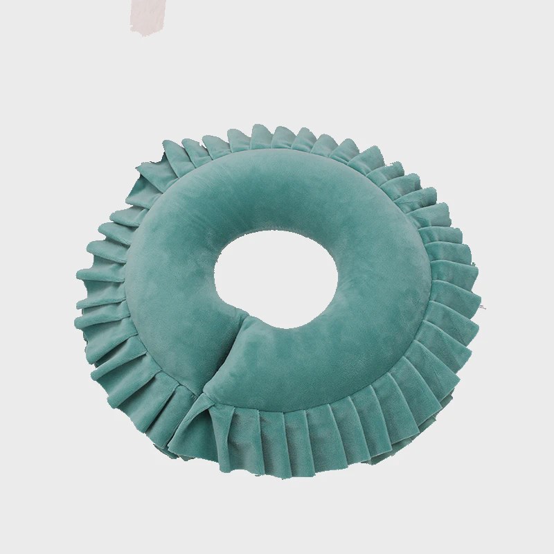 乳胶美容院u型趴枕头脸垫护颈枕芯可拆洗按摩面枕记W忆棉圆形趴枕 - 图2