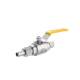 304 stainless steel welding ferrule gas source ball valve Q21F-64P high pressure union QGQY1 butt welding instrument external thread