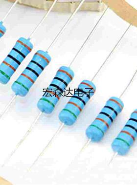金属膜电阻 3W 1% 色环插件 1R1 11R 110R 1.1K 11K 110K 1.1M 欧