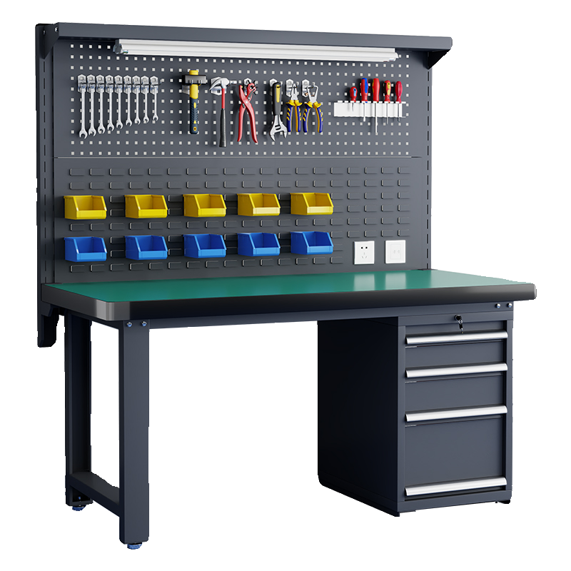 车间重型钳工工作台防静电维修车间操作台不锈钢电工实验模型检验