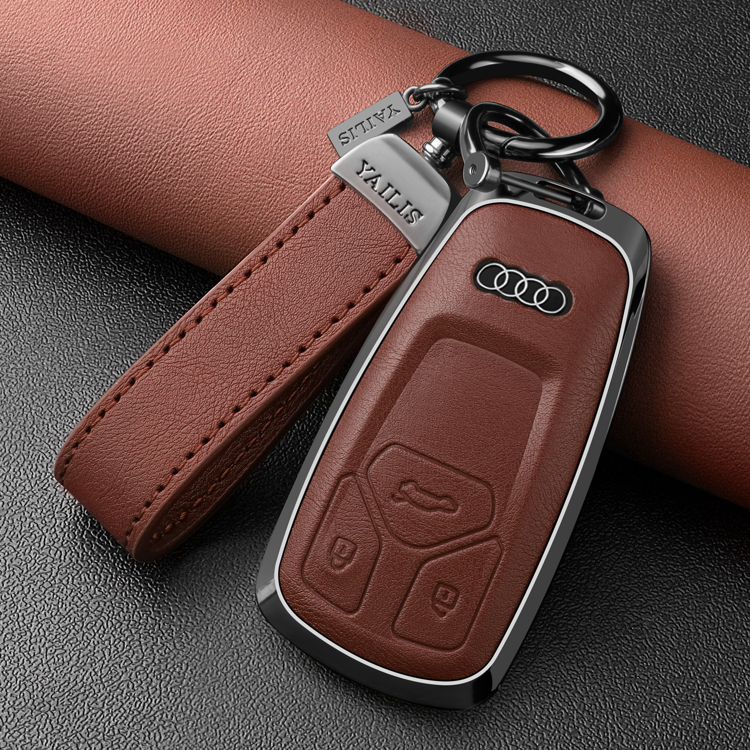 2026款新奥迪Q5L钥匙套18~25款奥迪q5l专用全包保护壳豪华汽车扣,淘宝优惠券,粉丝福利购,淘宝优惠卷