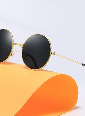 复古圆形金属墨镜时尚潮流成人太子圆男女墨镜伴郎团旅游地摊眼镜