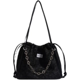 Небольшая дизайнерская цепь, сумка на одно плечо, изысканный стиль, в цветочек