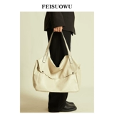 Коричневая модная трендовая вместительная и большая сумка для путешествий, сумка на одно плечо, городской стиль