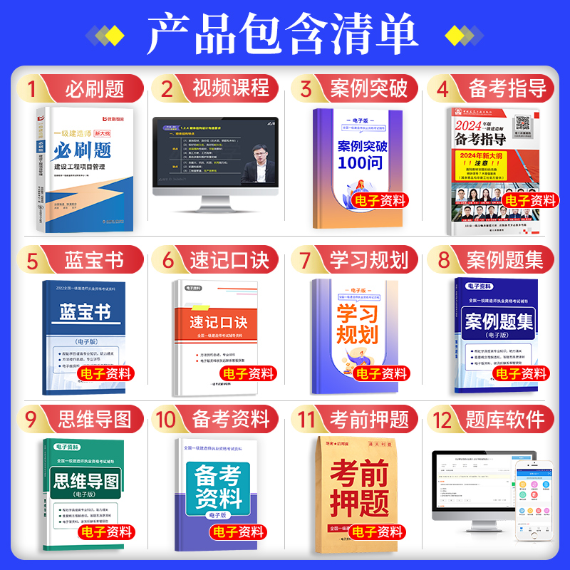 优路新大纲2024一级建造师管理刷题库一建通关必做1000题复习题集章节练习题千锤百炼宿吉南张君刷题历年真题试卷预测押题密卷破题 - 图0