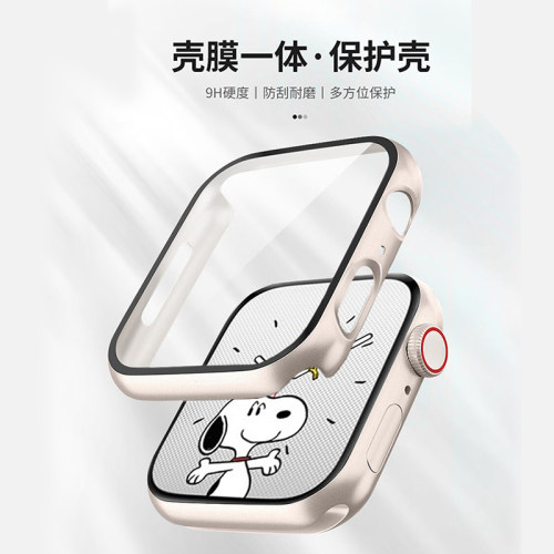 适用applewatch11苹果11手表s10保护壳iwatch12保护套9钢化膜se一体式全包ultra保护膜watchs9半包防摔贴膜 - 图0