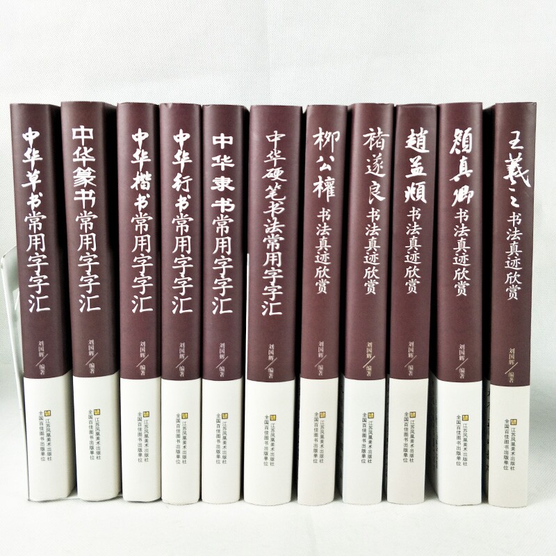 中国五大书法家真迹欣赏+中国常用书法字中华隶书中华行书中华硬笔书法毛笔字帖王羲之字帖名帖名家书法作品 十一册