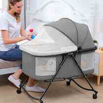 Stroller Bed Dual-use Freshly Fold Portable Small Bed Removable Bb Bed Small Family Type Splicing Cradle Bed