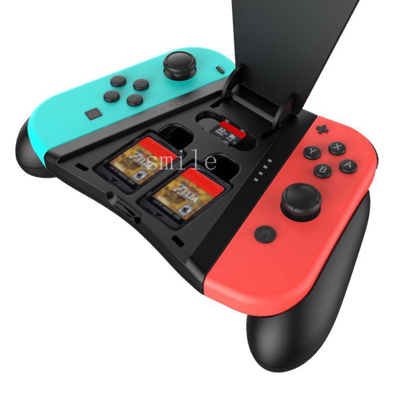 Handle Charging Grip Case Game Card Slots Joycon Charger Er - 图0