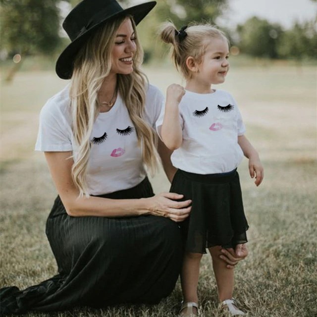 Family Tshirts Boys Girls Mom Mother Mommy and Daughter Son - 图2