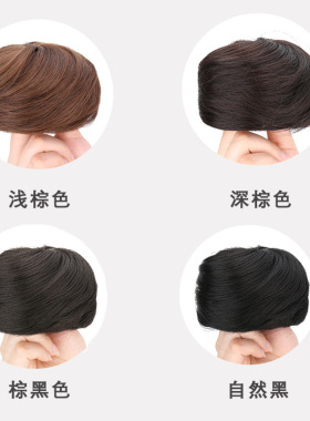 假发包丸子头蓬松自然仿真发