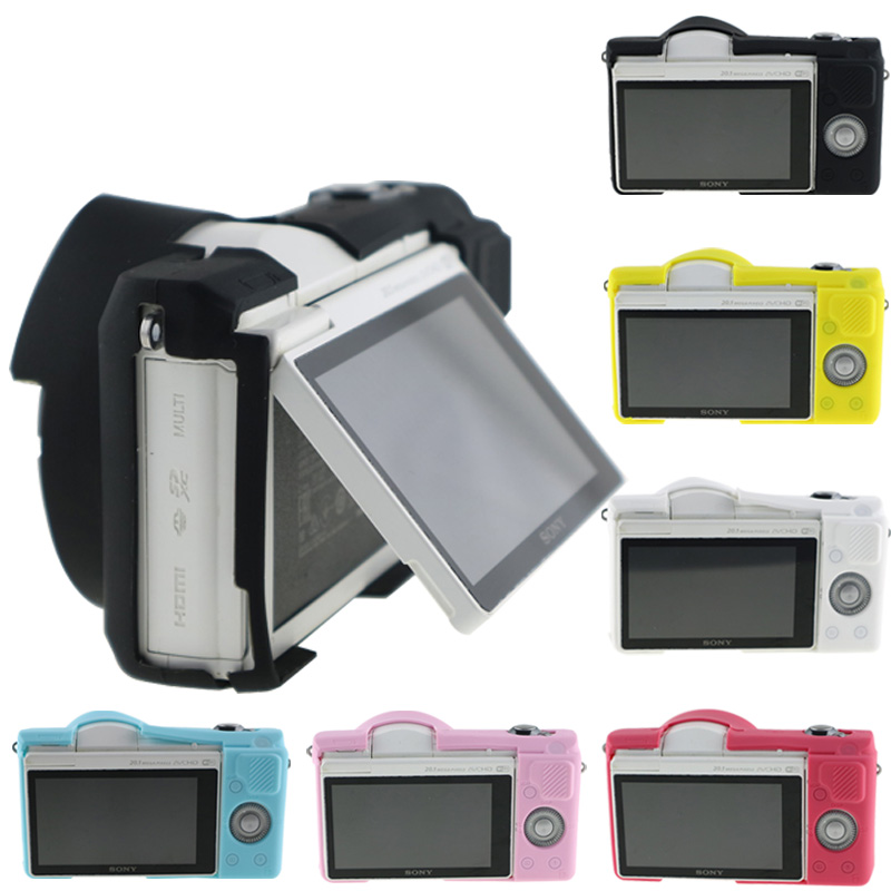 耐影 硅胶套 适用于索尼相机A5100 A5000 A6000 A6300/6350 A6500单反相机硅胶套保护套防尘套摄影包便携 - 图0