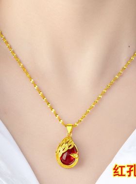 越南沙金项链女镀吊坠饰品