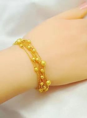 手链女越南沙金不掉色防过