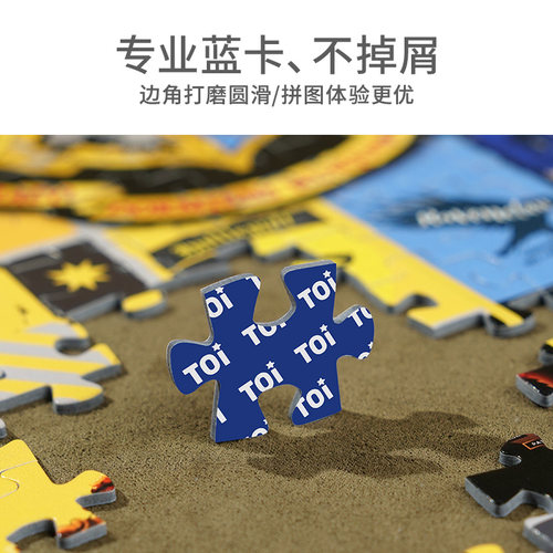 TOI图益拼图哈利波特成人版1000片减压解闷平面减压手工玩具相框 - 图3