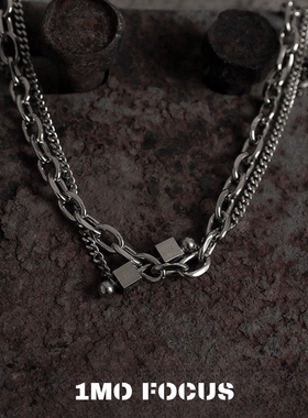 双a押宝钛钢项链转运男