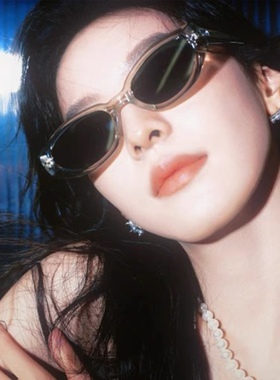 大媛家Sunny 章若楠同款墨镜女款2025新款高级感超酷猫眼太阳眼镜