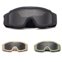 Tactical Goggles Exchangeable Lenses CS Arms Fire Glasses Windproof Special Special Battle Bulletproof Anti-Fog Helmet Male